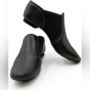 Capezio E Series Jazz Slip On Black Dance Shoes Size 8 New